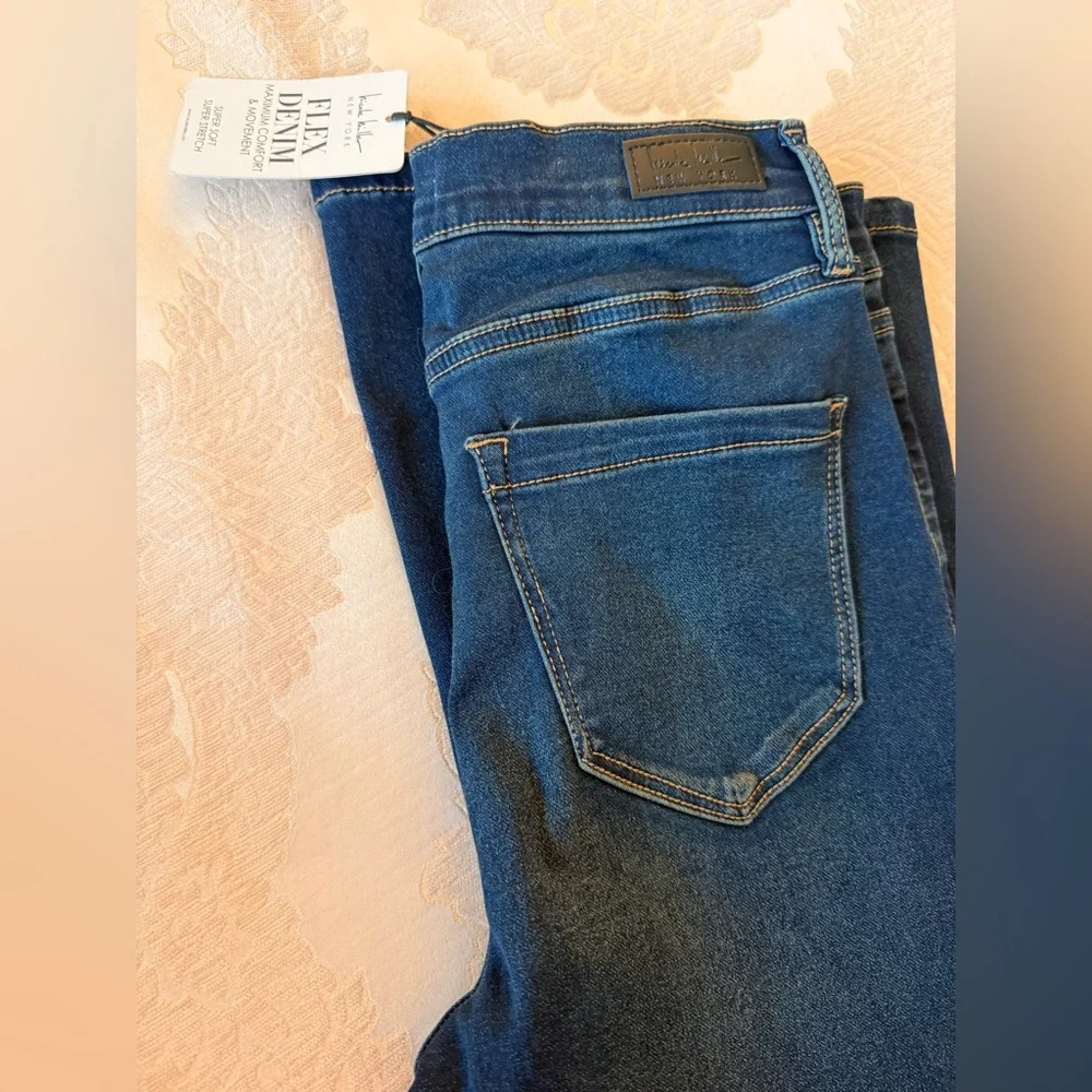 Blue High Rise Bootcut Jeans - Picture 3 of 3